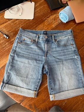 GAP Denim Mid-Blue Bermuda Shorts